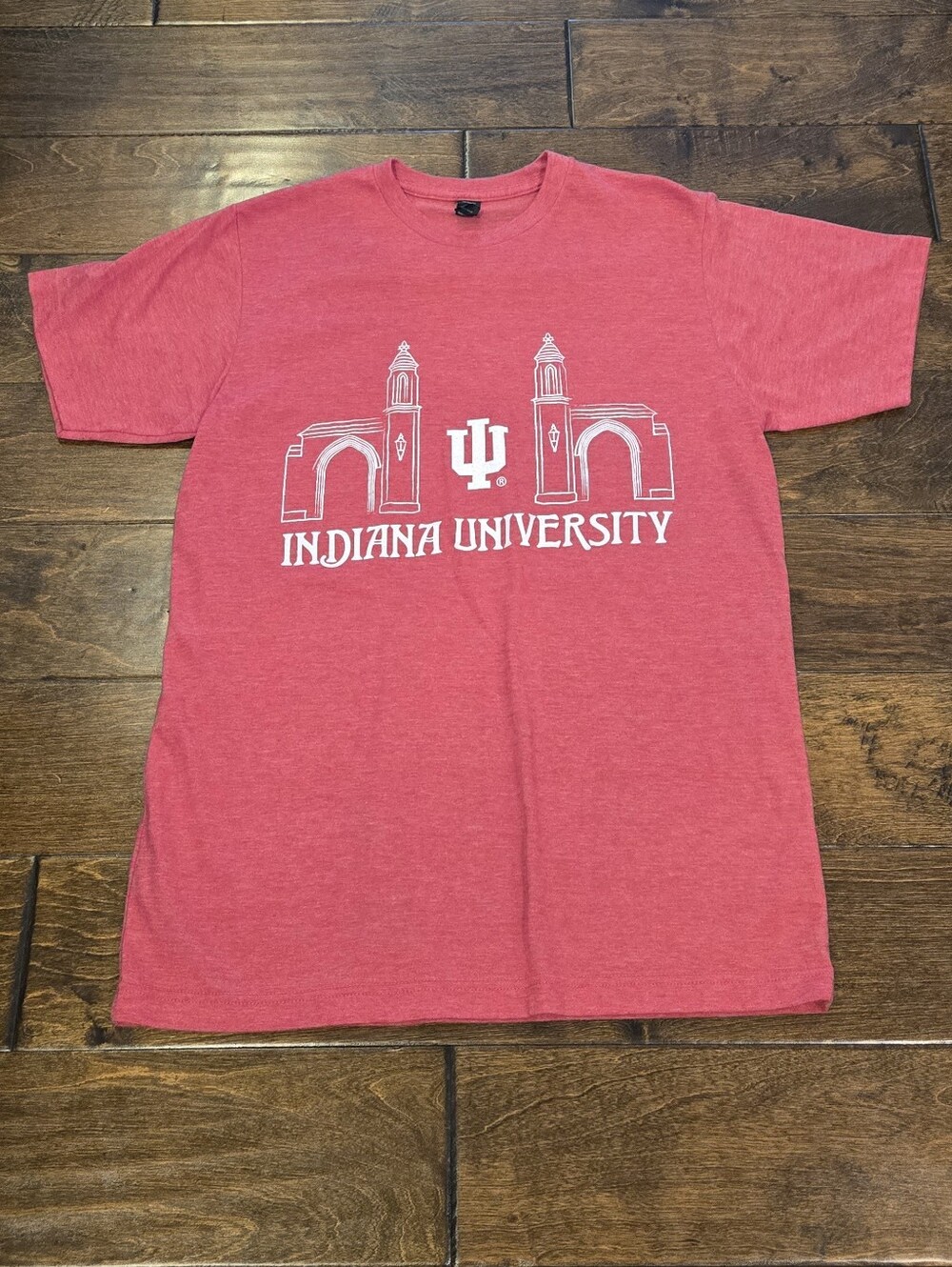 EUC Indiana University Sample Gates Tee Size M Heathered Red